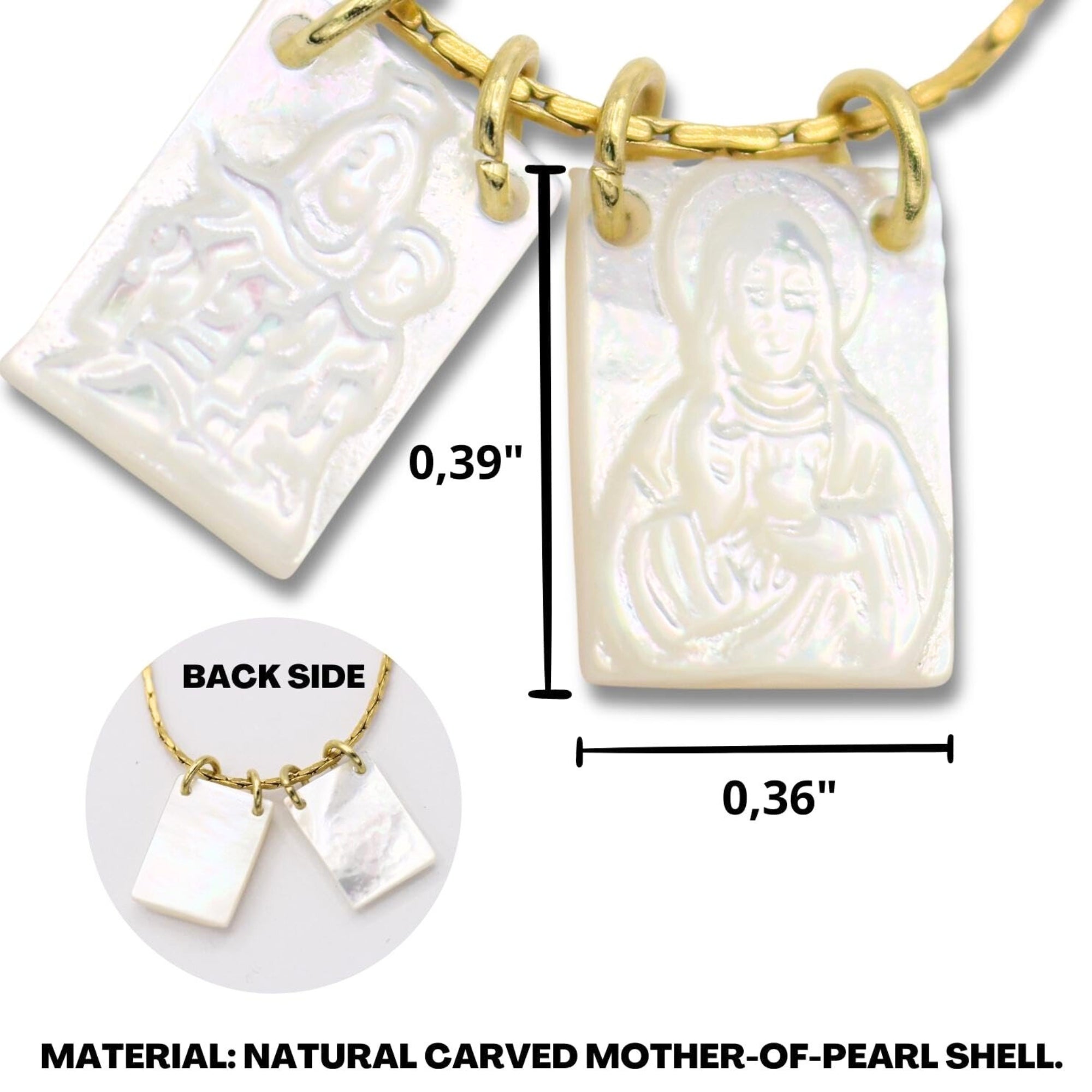 Scapulars Catholic Necklace | Sacred Heart Necklace